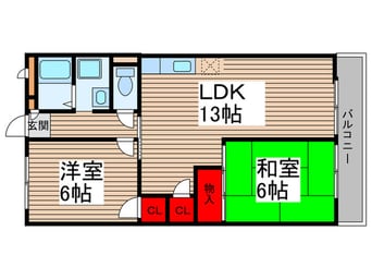間取図 浅間台ハイホ－ム