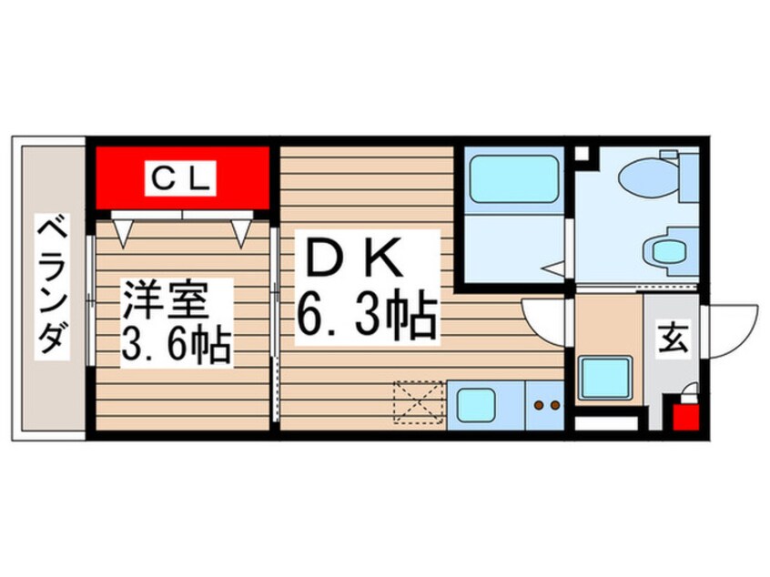 間取図 ピース八潮