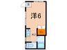 山田荘 1Kの間取り