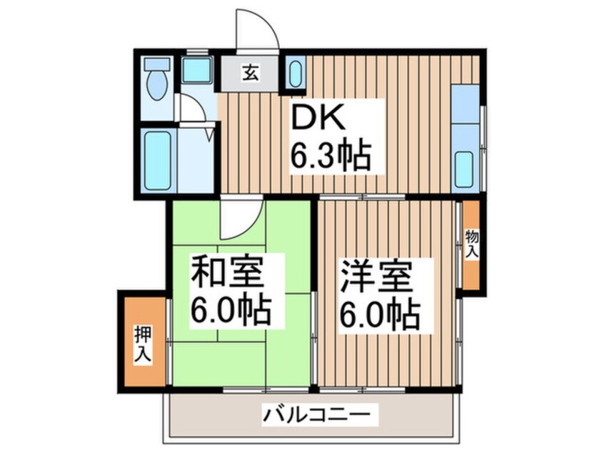 間取図 アビタシオンベル