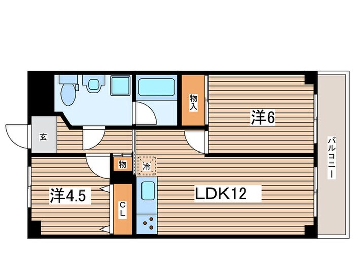 間取り図 ハピネス飯田六号館