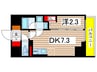 アーバネックス森下WEST 1DKの間取り