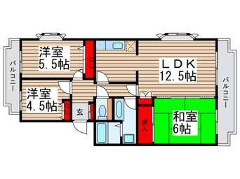 間取図 アルカディア・５