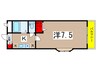 アーバンライフ51 1Kの間取り