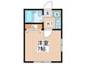 コーポＯＤＡ 1Kの間取り