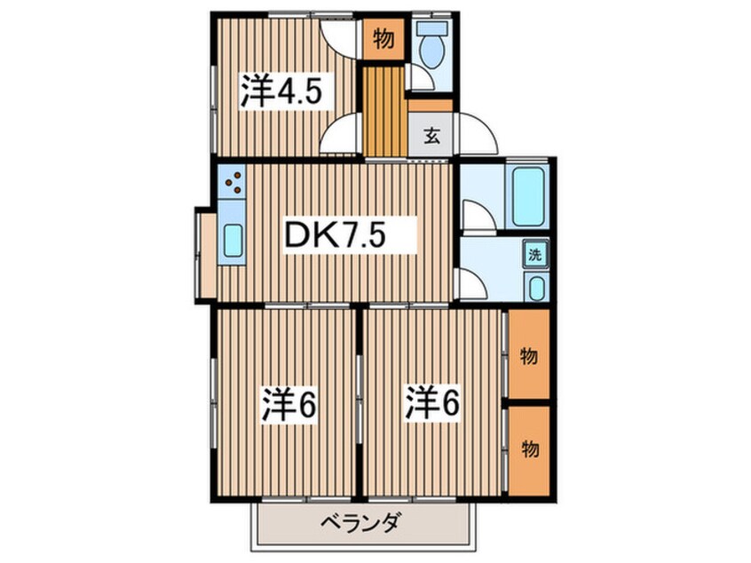 間取図 ビューハイツ平塚　NO.1