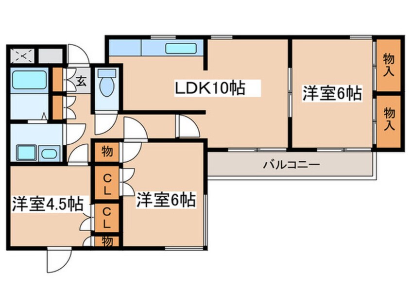 間取図 ハイツアザミリア