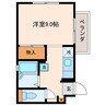 エメラルド ヴィラ七生 1Rの間取り
