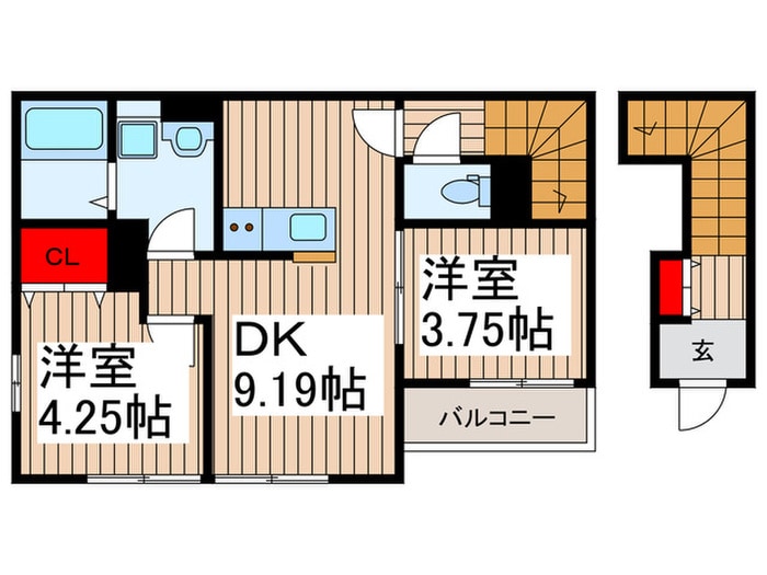 間取り図 仮)リーブルファイン志木上宗岡