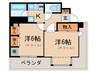 パ－クハイツ護国寺(3F･4F) 2Kの間取り