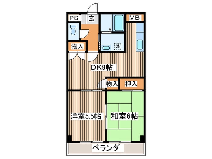 間取り図 プラーズ榎木町