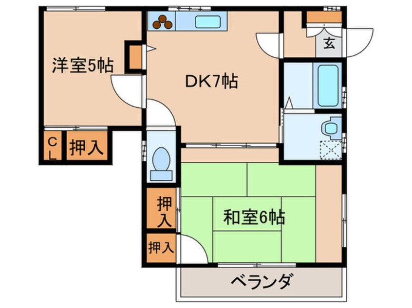 間取図 ハイツ林