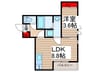 GRANDTIC松戸 1LDKの間取り