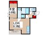 GRANDTIC松戸 1LDKの間取り