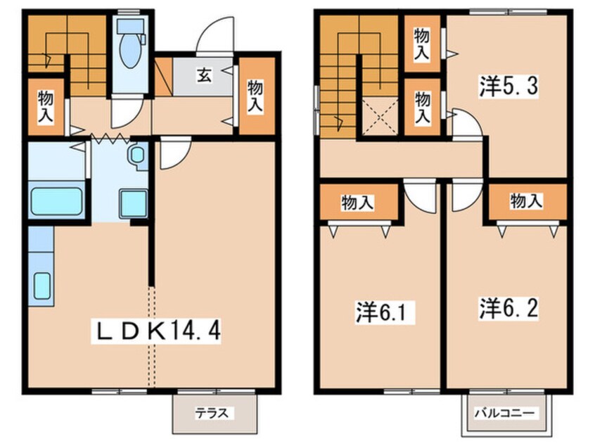 間取図 ルミエール　Ｂ