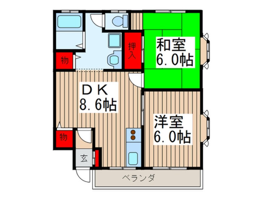 間取図 ガ－デンハウス山勝５号棟