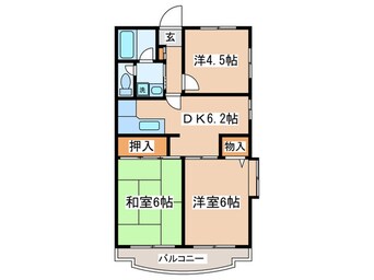 間取図 クレセンド・ゴールド諏訪Ⅱ