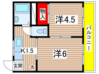 間取図 ジュネスフジ