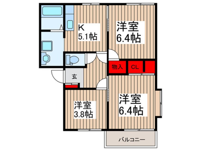 間取図 大伊ハイツＣ