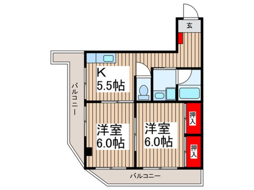 間取図 中央タナカビル