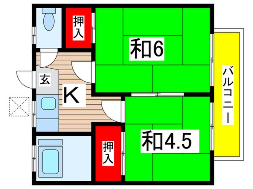 間取図 フレンドハイツ