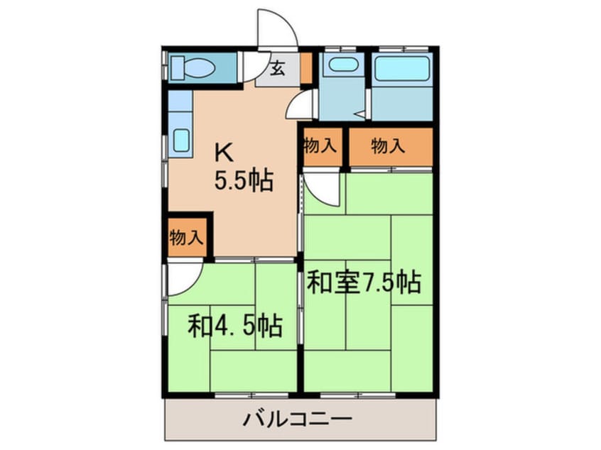 間取図 フレンドハイツ