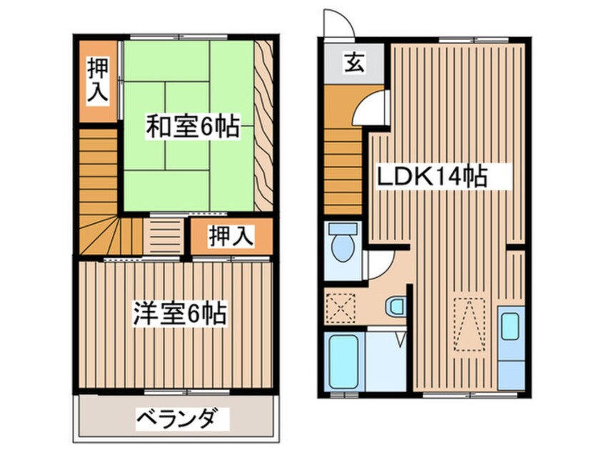 間取図 エステ－トピアＮＡＩＴＯ　Ｃ