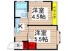 メゾン市川 2Kの間取り