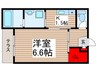 パルゼ武蔵浦和 1Kの間取り