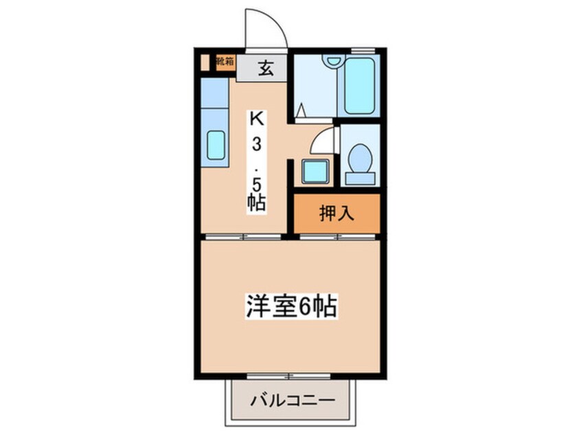 間取図 グリ－ンヴィラ駒千代