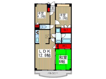 間取図 ファインドエル２新宿