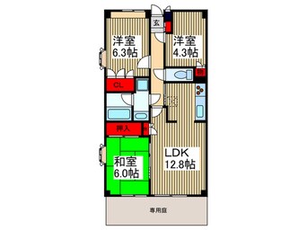 間取図 ファインドエル２新宿