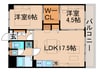 綾瀬ファイナンス（４０３） 2LDKの間取り