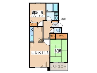 間取図 メイプルコート江田