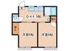 ソニアハイツ 2DKの間取り