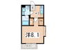アルス 1Kの間取り