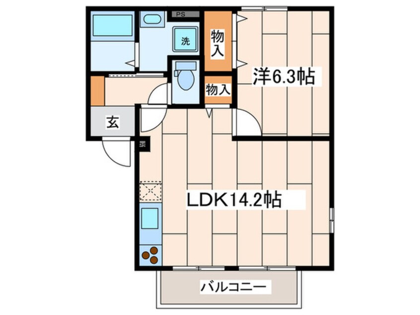 間取図 ペアシティハイツⅠ