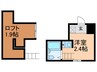 シャトル上板橋 1Rの間取り