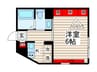 クラフティ江古田 1Kの間取り