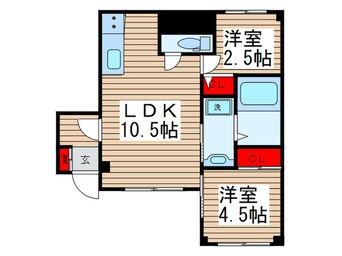 間取図 マリ－ナアイランド