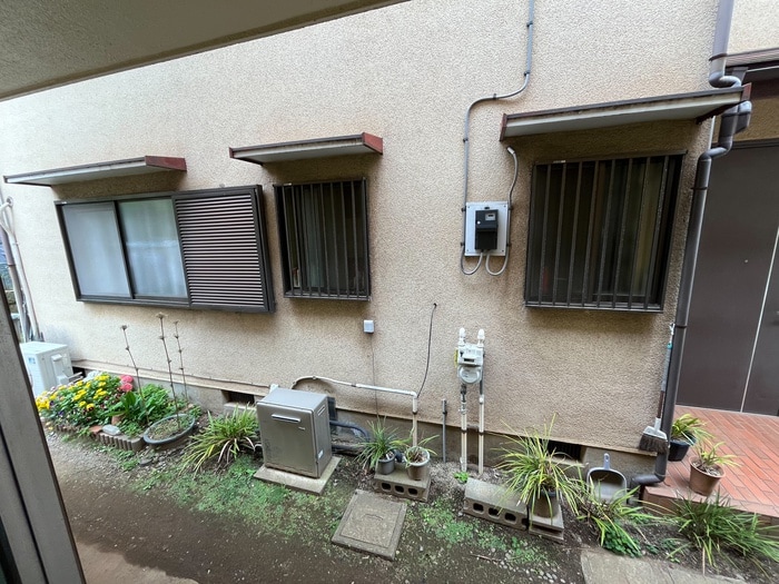 室内からの展望 福田アパ－ト