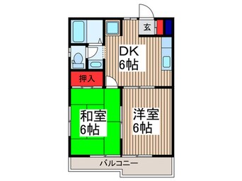 間取図 ロキシ－・ヴィル川口Ａ