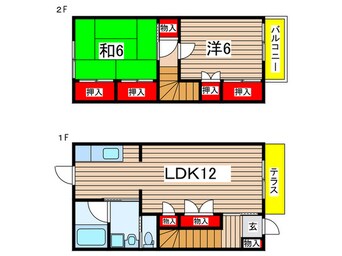 間取図 フラワーコーポ