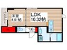 ラリュール柴又 1LDKの間取り