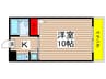 島田ハイツ２ 1Kの間取り