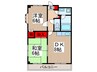 まいやしき 2DKの間取り