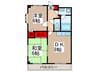 まいやしき 2DKの間取り