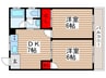 ヴィラージュ南行徳 2DKの間取り