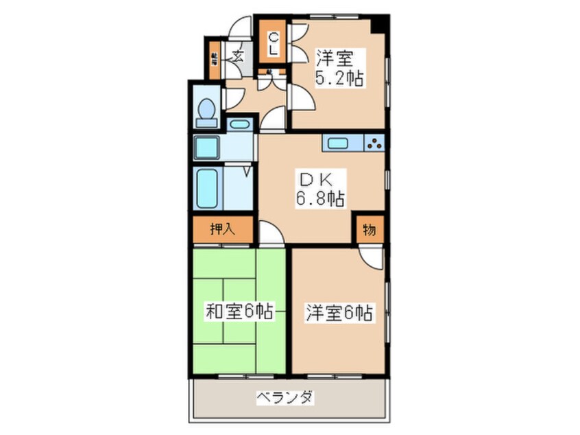 間取図 シカシン75ビル