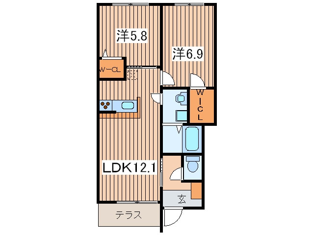 間取り図 リマ－レソプラ弐番館
